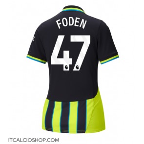 Manchester City Phil Foden #47 Seconda Maglia Femmina 2024-25 Manica Corta